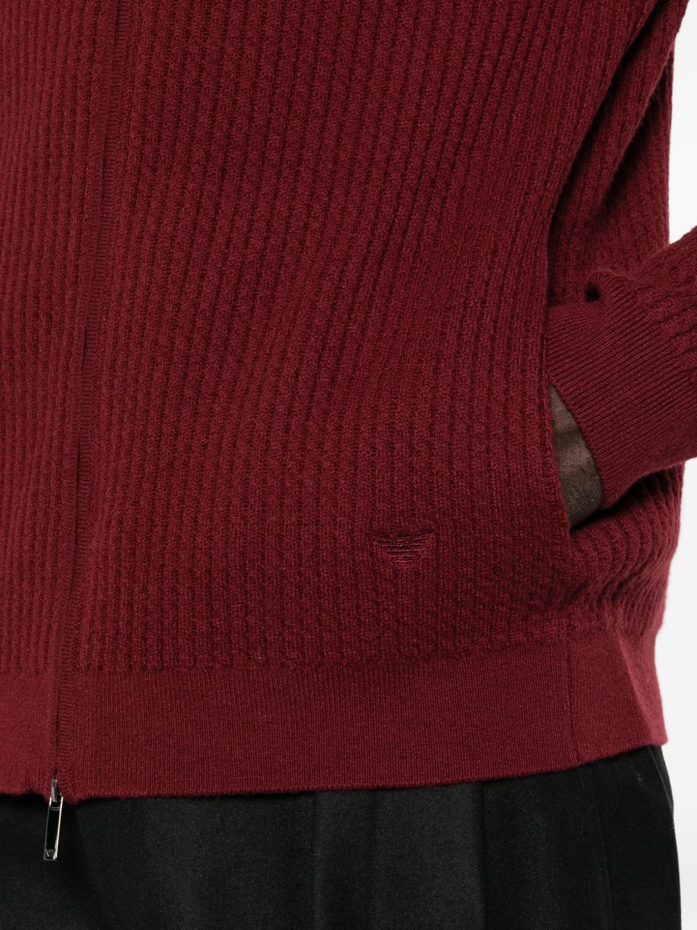 Emporio Armani Sweaters BORDEAUX-TOPS / DRESSES-[Adult]-[Female]-2022 Online Blue Zone Planet