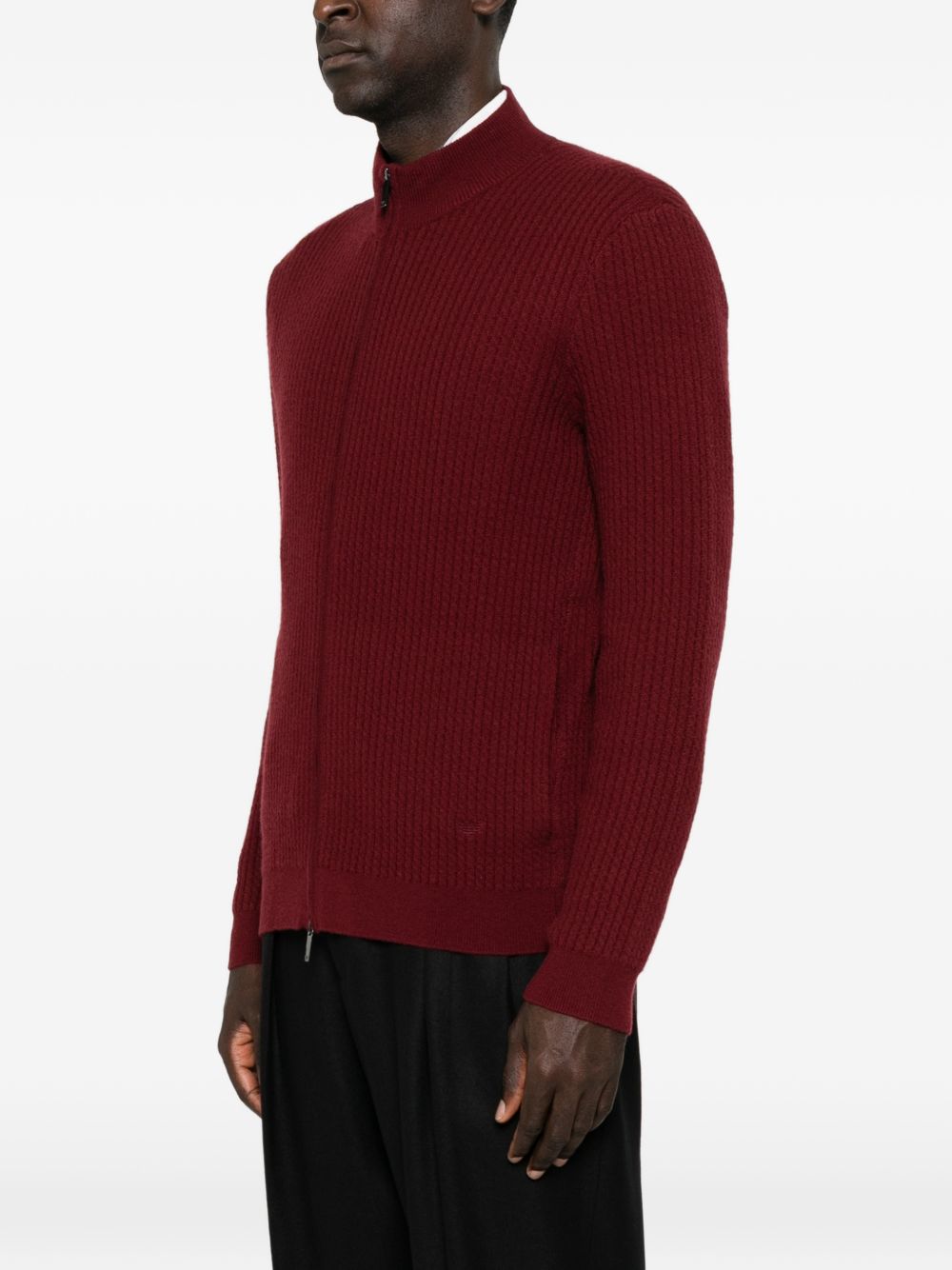Emporio Armani Sweaters BORDEAUX-TOPS / DRESSES-[Adult]-[Female]-2022 Online Blue Zone Planet