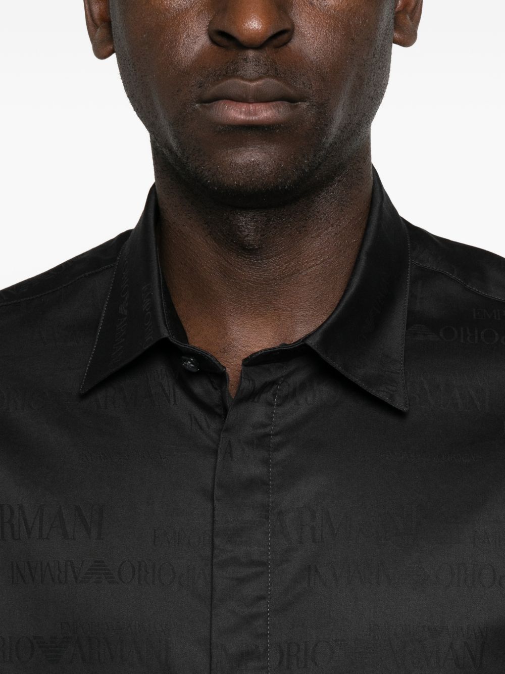 Emporio Armani Shirts BLACK-Shirts-[Adult]-[Female]-2022 Online Blue Zone Planet