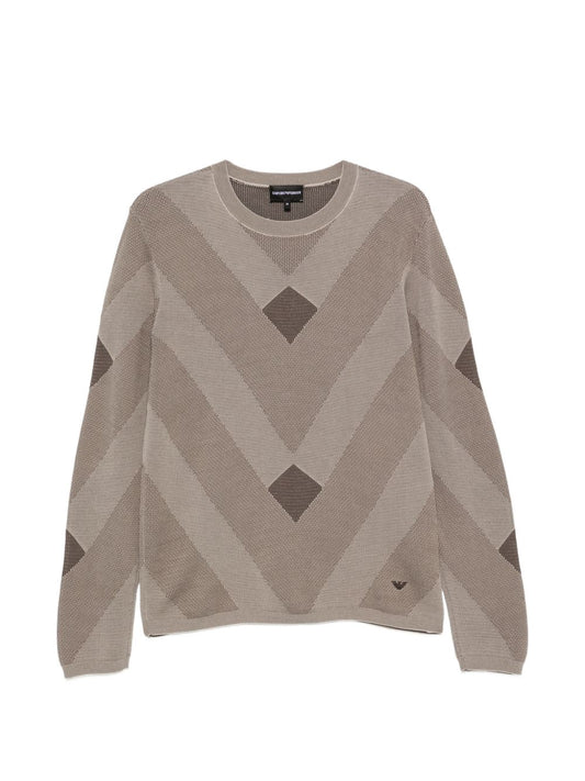 EMPORIO ARMANI CAPSULE Sweaters BROWN-TOPS / DRESSES-[Adult]-[Female]-L-BROWN-2022 Online Blue Zone Planet