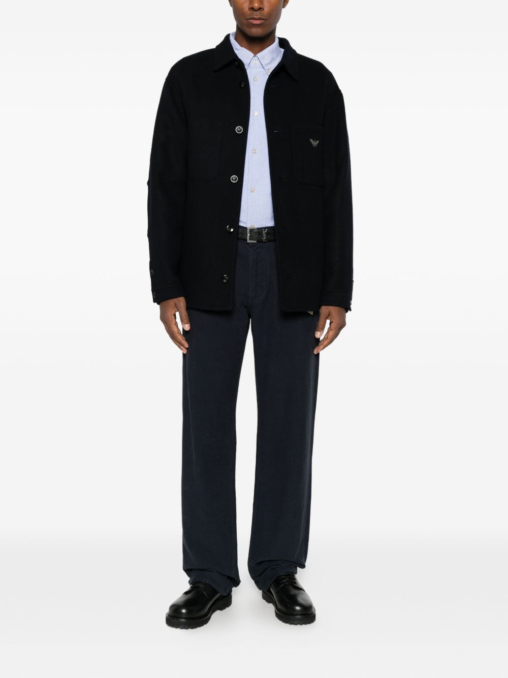 EMPORIO ARMANI CAPSULE Shirts NAVY-Shirts-[Adult]-[Female]-2022 Online Blue Zone Planet