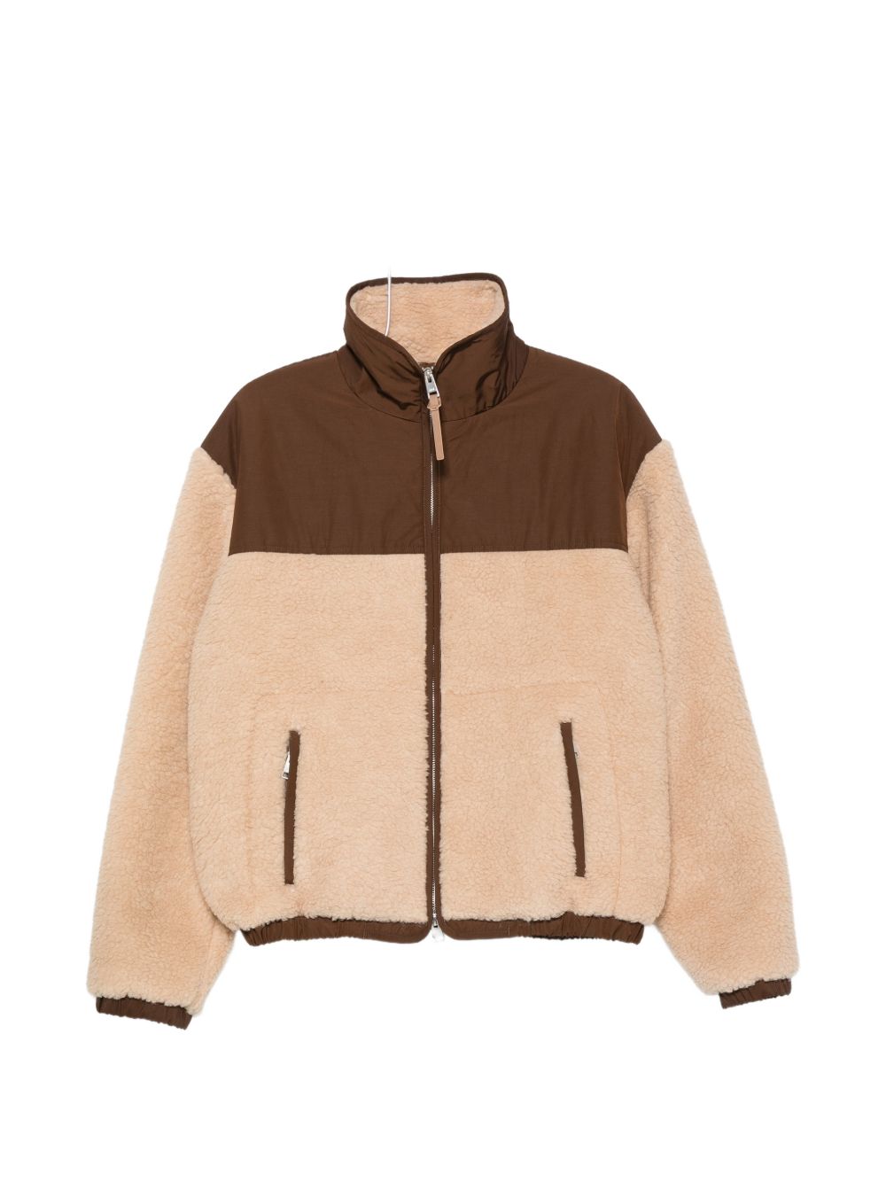 Ami Paris Wool blend blouson jacket-Jackets-[Adult]-[Female]-L-BEIGE-2022 Online Blue Zone Planet