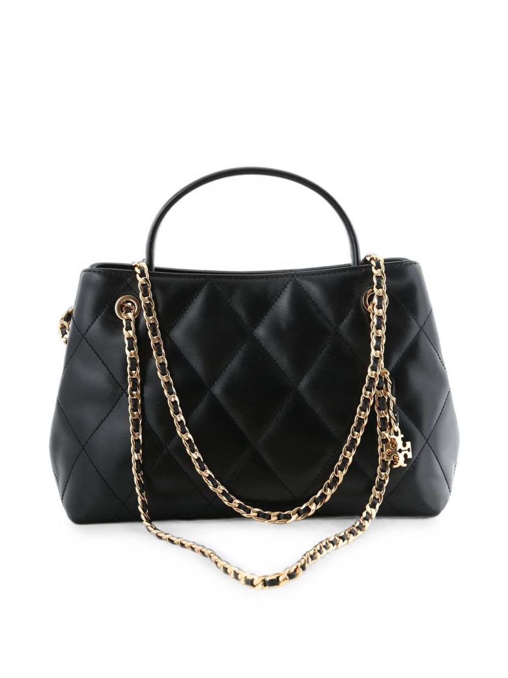 Tory Burch Fleming leather tote bag-Shopper-[Adult]-[Female]-UNI-BLACK-2022 Online Blue Zone Planet