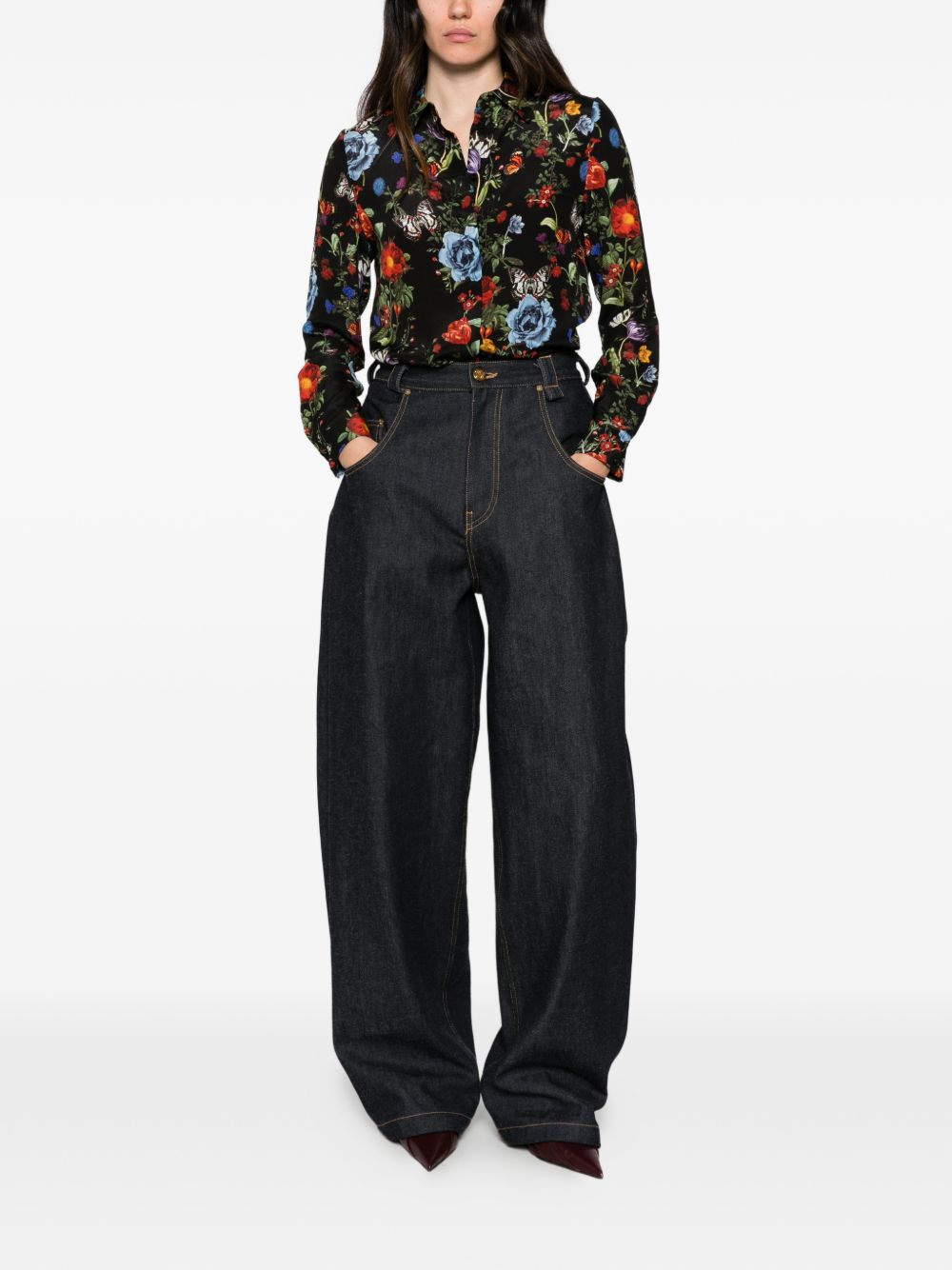 Alice + Olivia Shirts BLACK