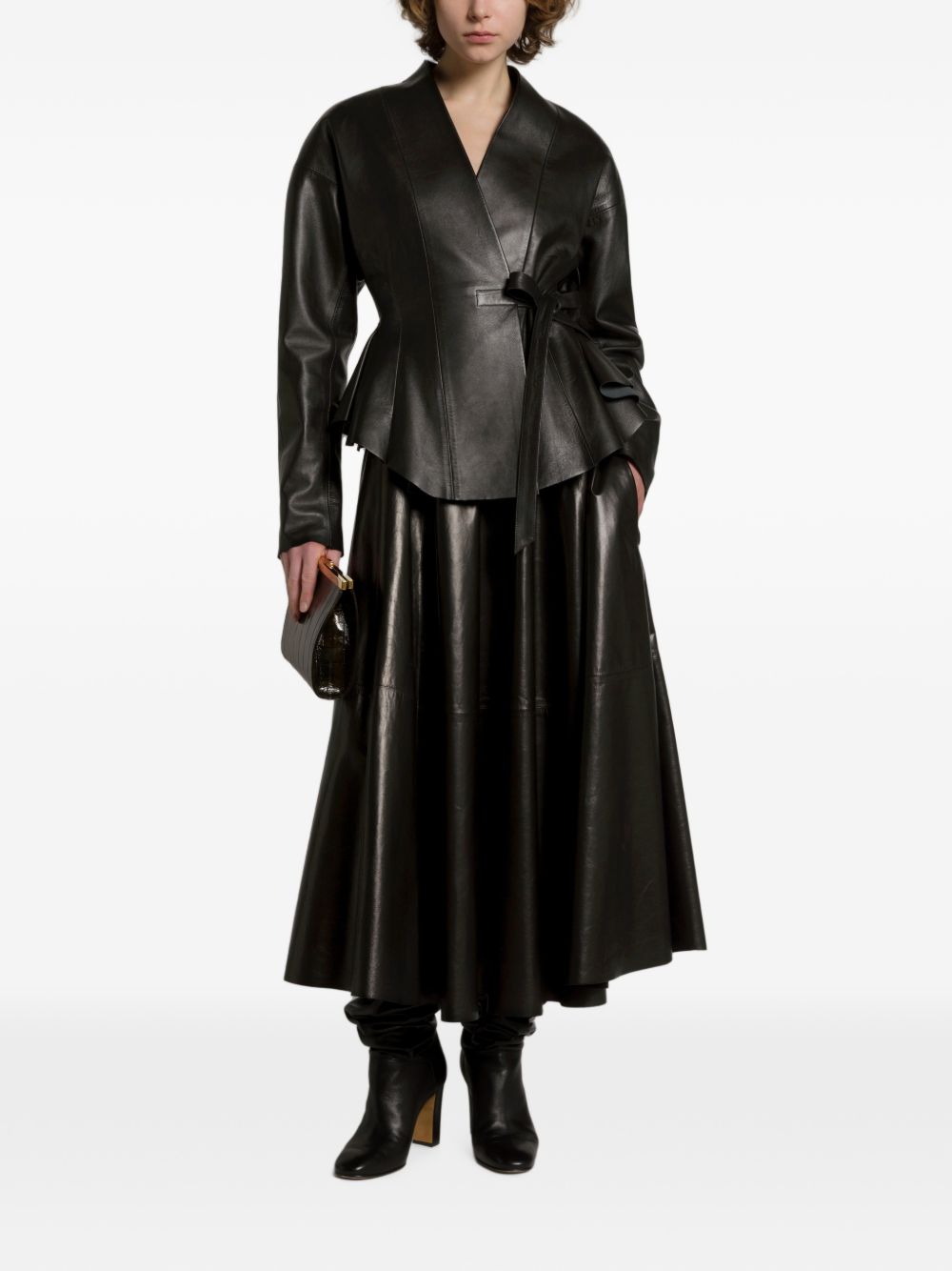 032C Alberta Ferretti Jackets BLACK-Jackets-[Adult]-[Female]-2022 Online Blue Zone Planet