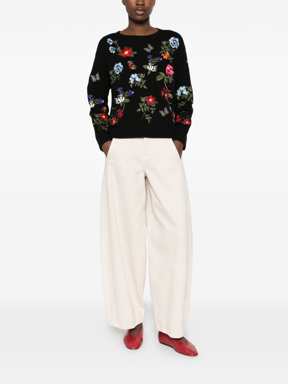 Alice + Olivia Teanna wool blend sweater-TOPS / DRESSES-[Adult]-[Female]-2022 Online Blue Zone Planet