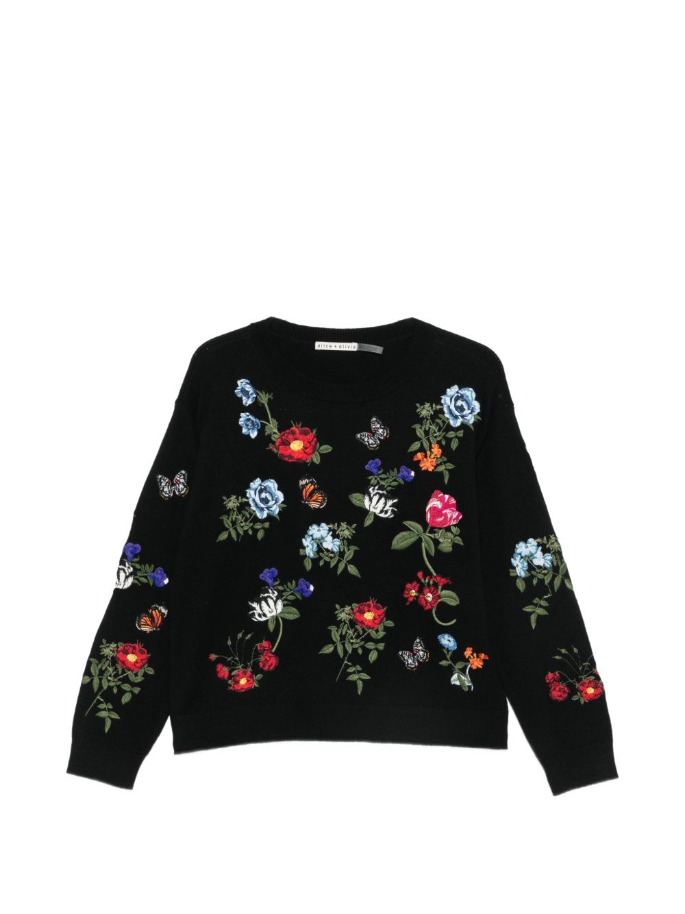 Alice + Olivia Teanna wool blend sweater-TOPS / DRESSES-[Adult]-[Female]-L-BLACK-2022 Online Blue Zone Planet