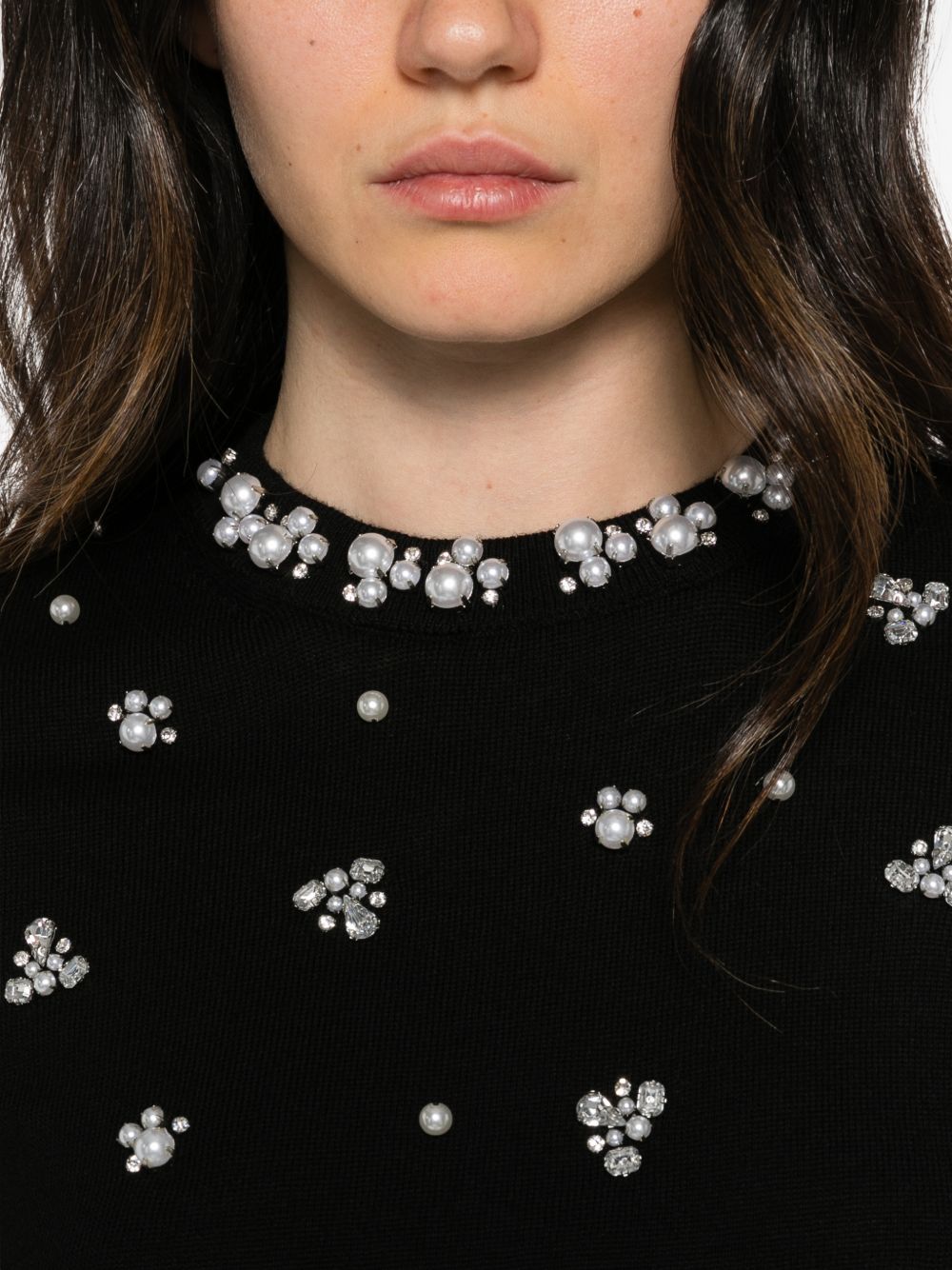 Alice + Olivia Carolee crewneck sweater-TOPS / DRESSES-[Adult]-[Female]-2022 Online Blue Zone Planet