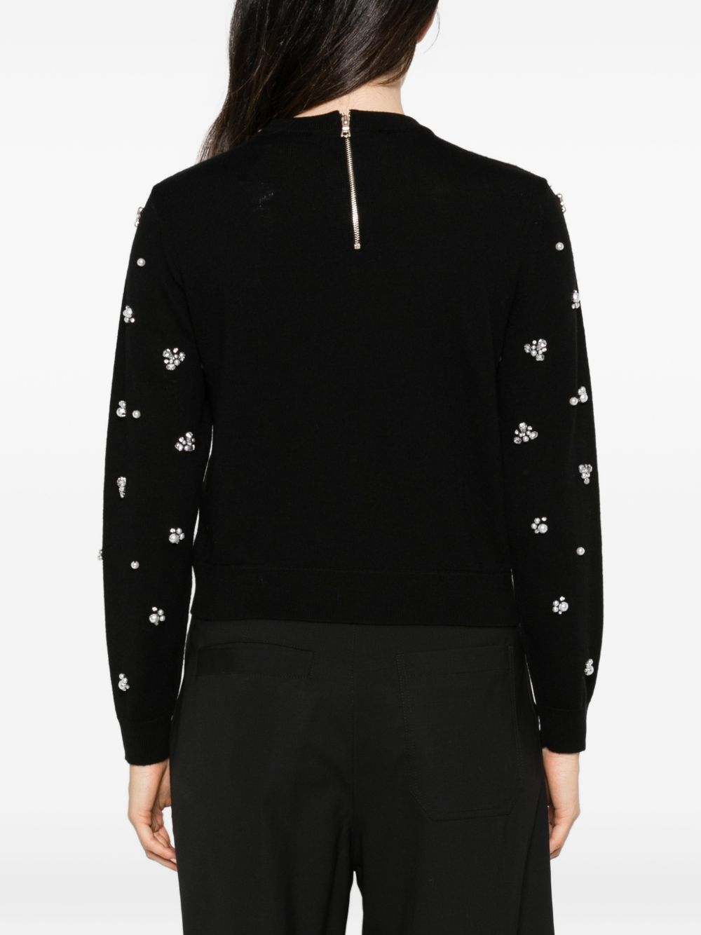 Alice + Olivia Carolee crewneck sweater-TOPS / DRESSES-[Adult]-[Female]-2022 Online Blue Zone Planet