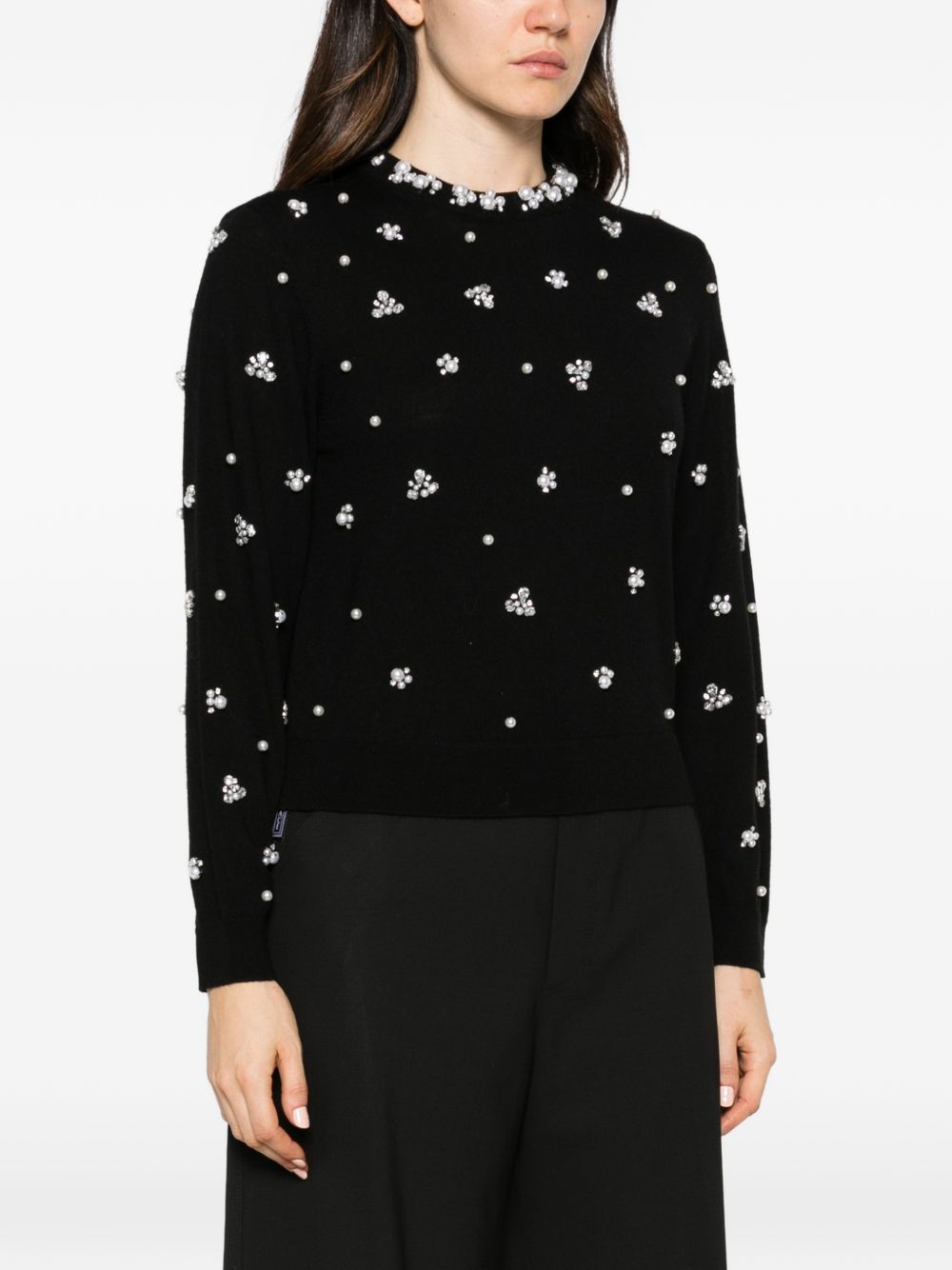 Alice + Olivia Carolee crewneck sweater-TOPS / DRESSES-[Adult]-[Female]-2022 Online Blue Zone Planet