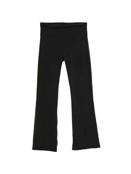 032C Foldover pants-Trousers-[Adult]-[Female]-L-BLACK-2022 Online Blue Zone Planet