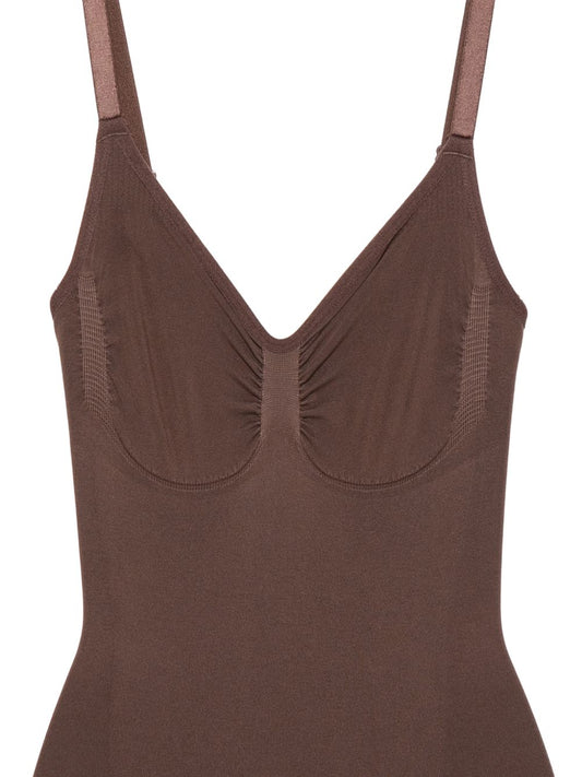 032C Seamless sculpt bodysuit-Beachwear & underwear-[Adult]-[Female]-L-BROWN-2022 Online Blue Zone Planet