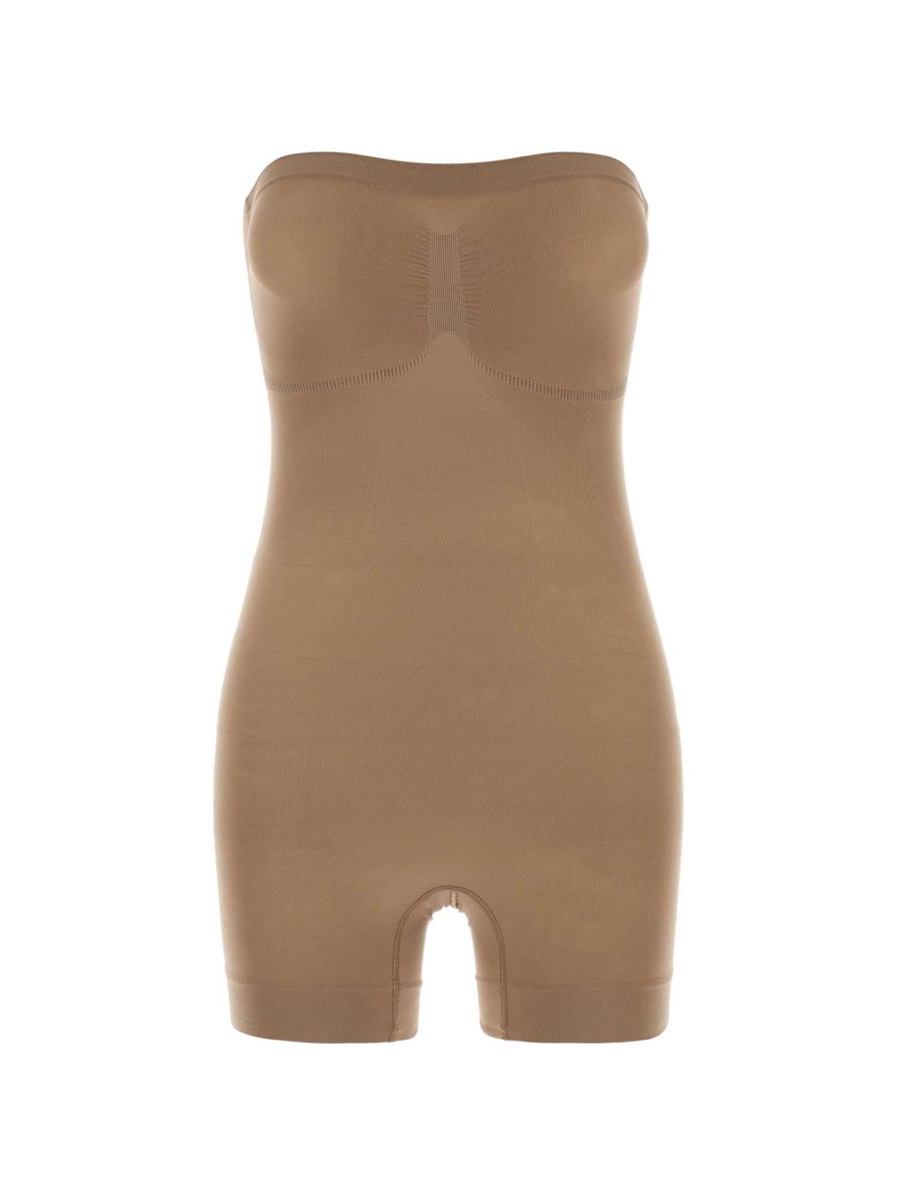 032C Strapless shortie bodysuit-Beachwear & underwear-[Adult]-[Female]-L-BROWN-2022 Online Blue Zone Planet