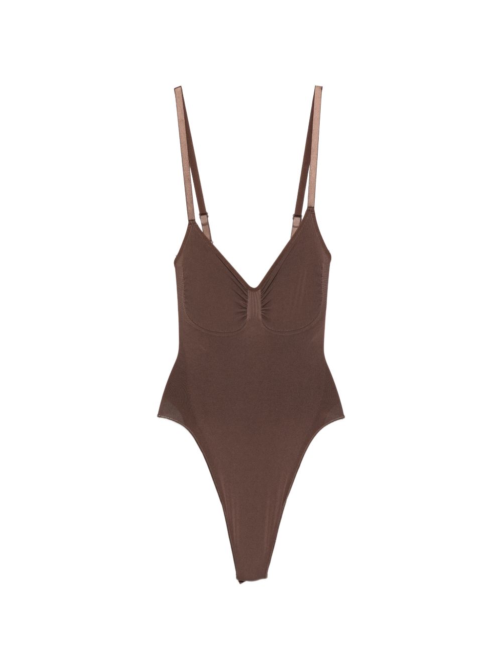 032C Seamless thong bodysuit-Beachwear & underwear-[Adult]-[Female]-L-BROWN-2022 Online Blue Zone Planet