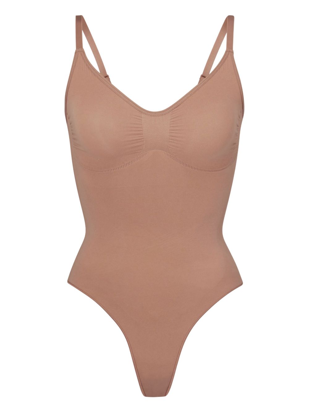 032C Seamless thong bodysuit-Beachwear & underwear-[Adult]-[Female]-L-BROWN-2022 Online Blue Zone Planet
