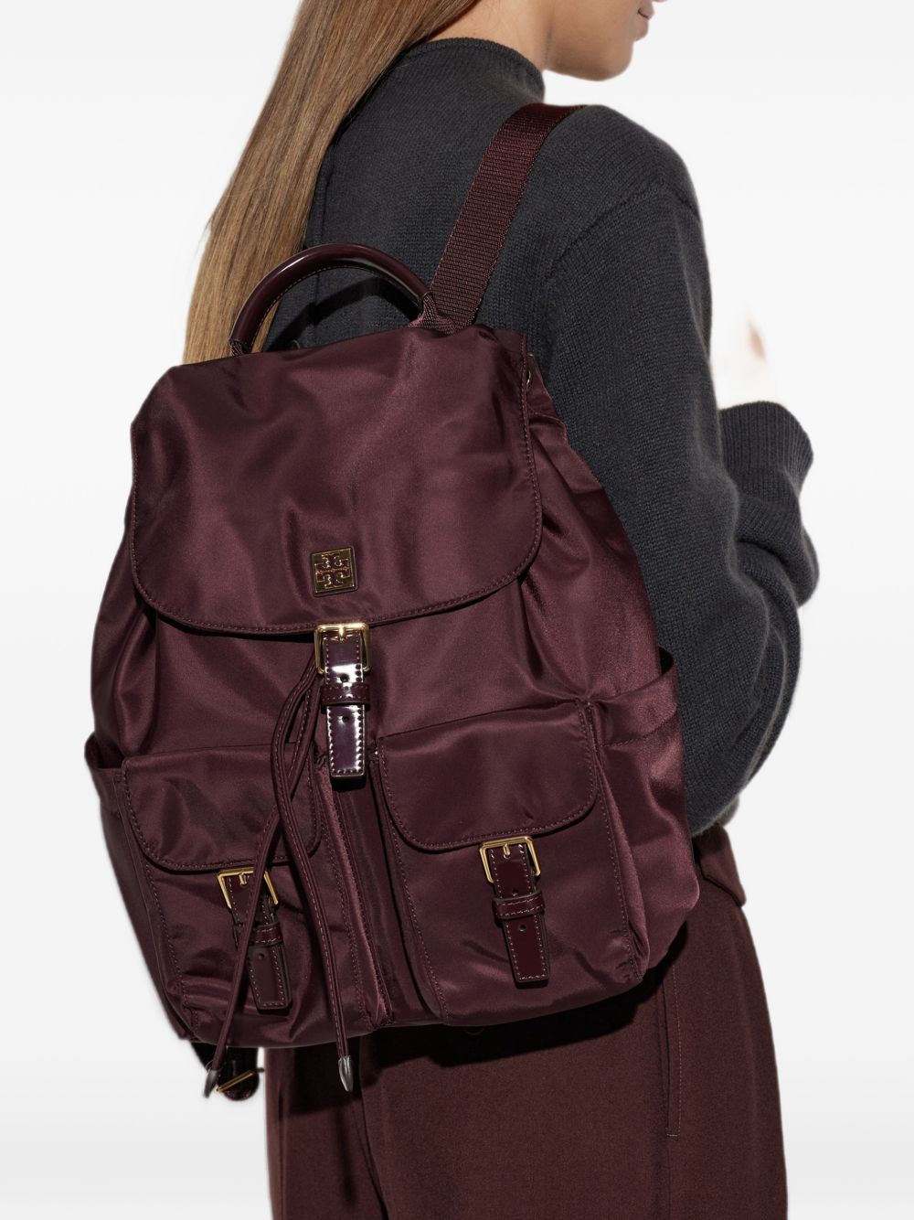 Tory Burch Virginia nylon backpack-Backpacks-[Adult]-[Female]-2022 Online Blue Zone Planet