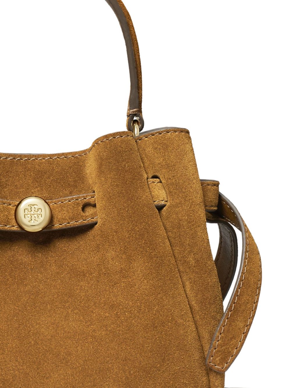 Tory Burch Romy mini suede leather bucket bag-Shoulder-[Adult]-[Female]-2022 Online Blue Zone Planet