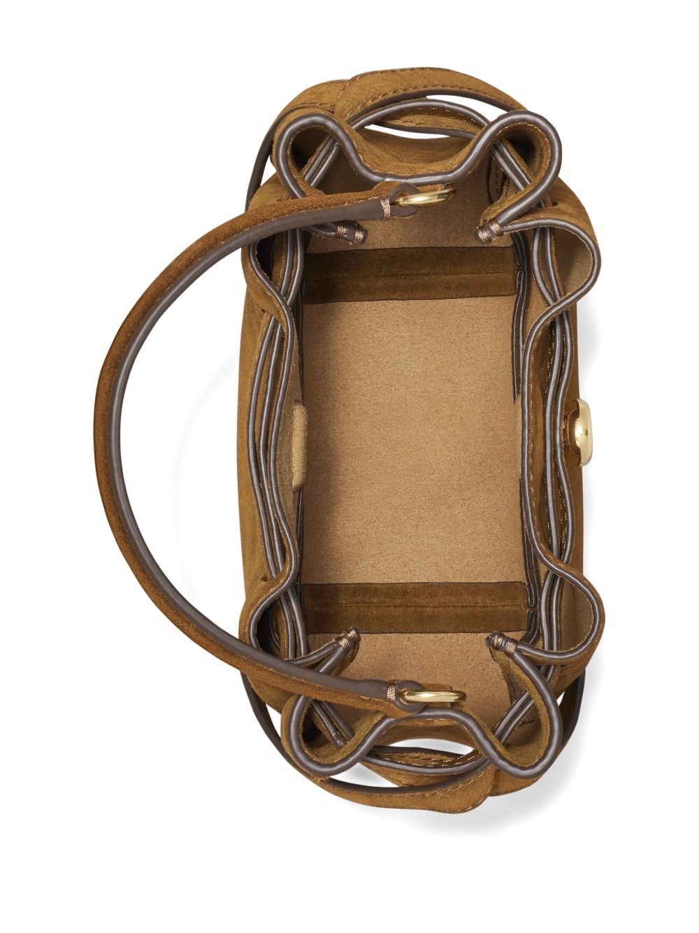 Tory Burch Romy mini suede leather bucket bag-Shoulder-[Adult]-[Female]-2022 Online Blue Zone Planet
