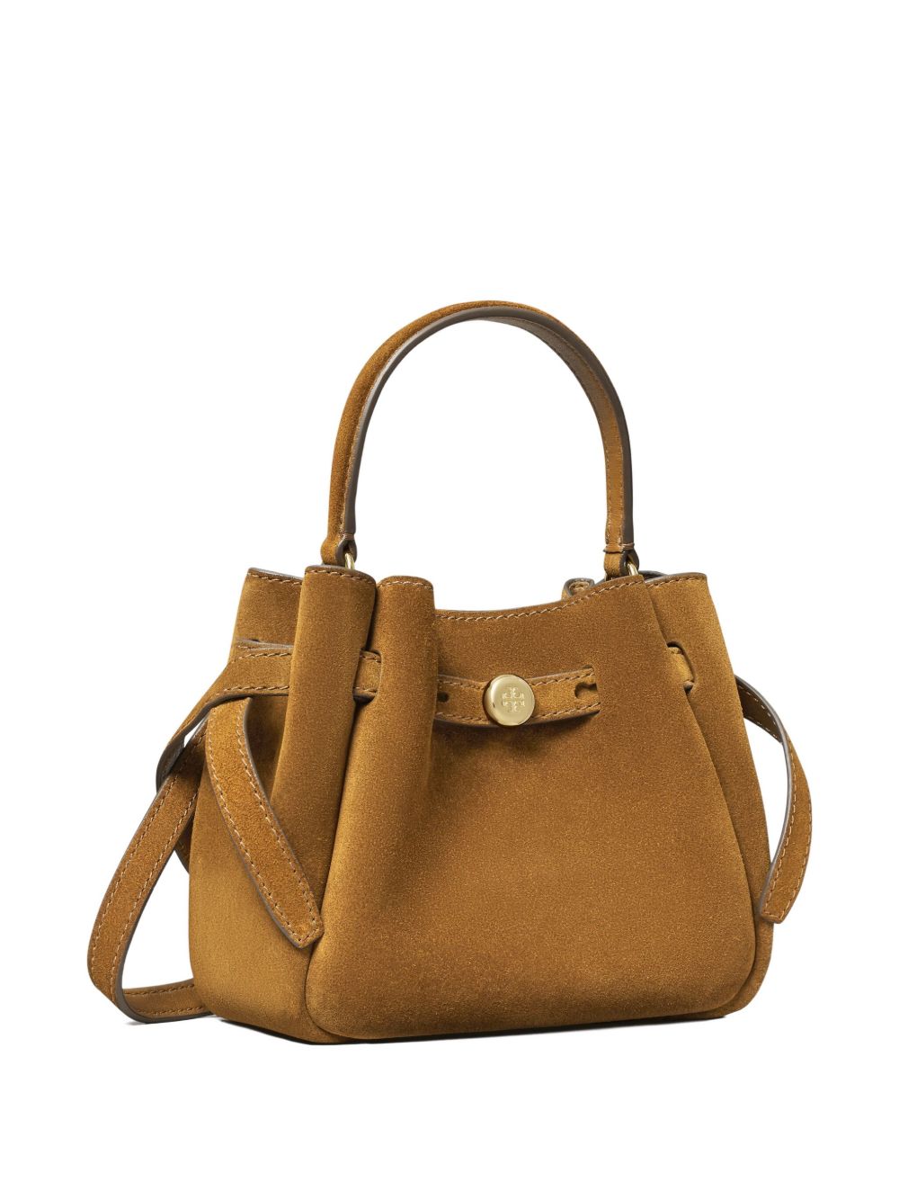 Tory Burch Romy mini suede leather bucket bag-Shoulder-[Adult]-[Female]-2022 Online Blue Zone Planet