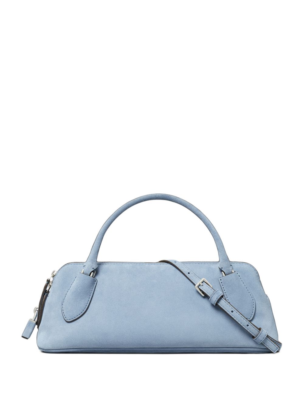 Tory Burch Lock suede leather handbag-Handbag-[Adult]-[Female]-UNI-LIGHT BLUE-2022 Online Blue Zone Planet