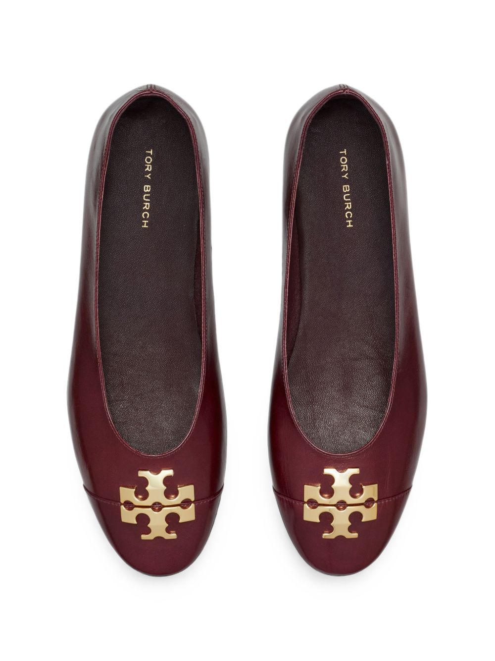 Tory Burch Charlie leather ballet flats-Flat Shoes-[Adult]-[Female]-2022 Online Blue Zone Planet