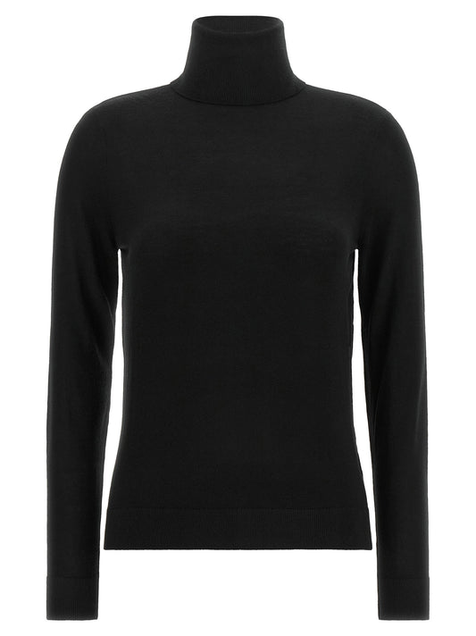Lauren Ralph Lauren Silk Blend Turtleneck Sweater-TOPS / DRESSES-[Adult]-[Female]-XL-Black-2022 Online Blue Zone Planet