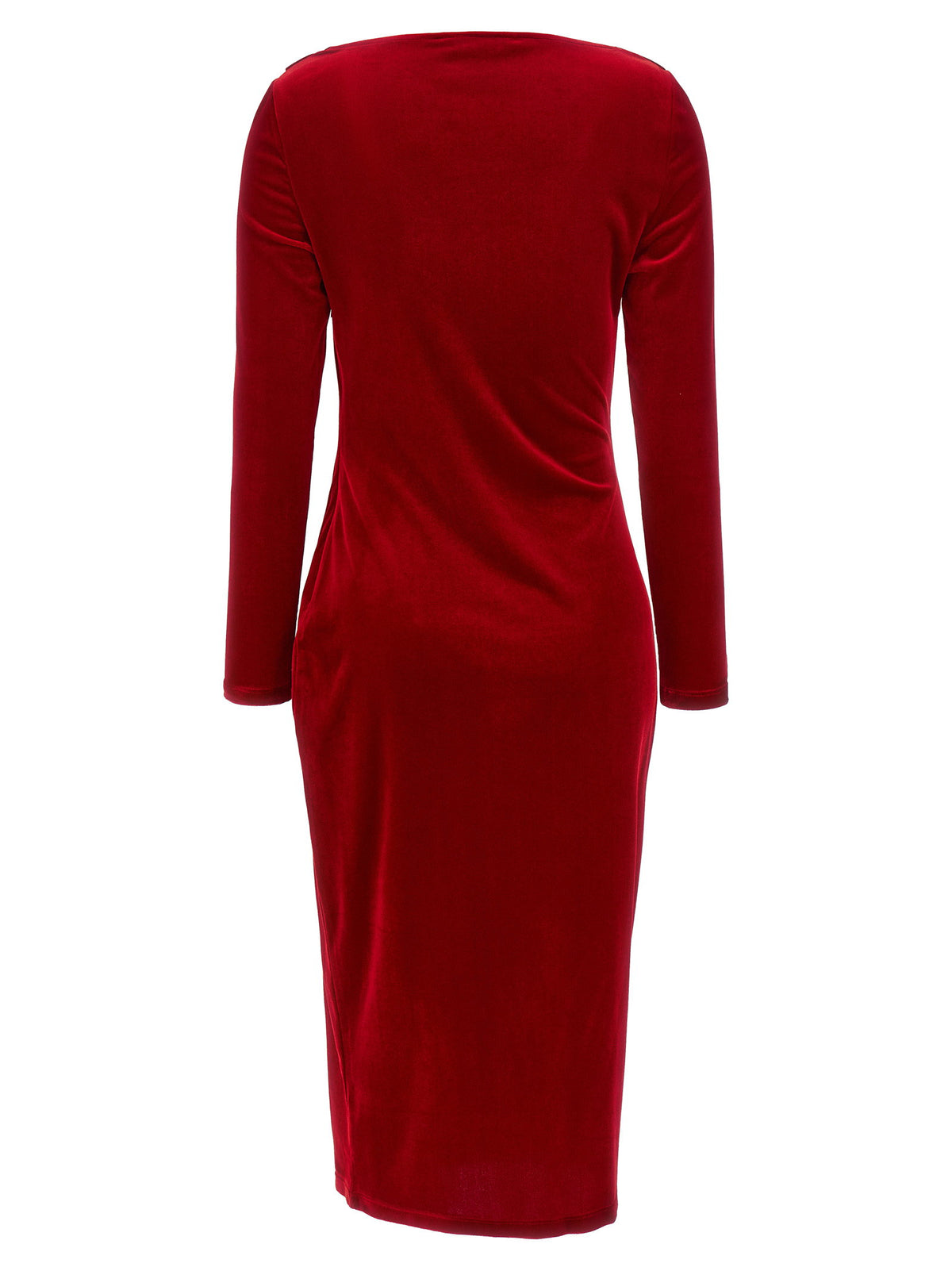 Lauren Ralph Lauren Red Velvet Sheath Dress