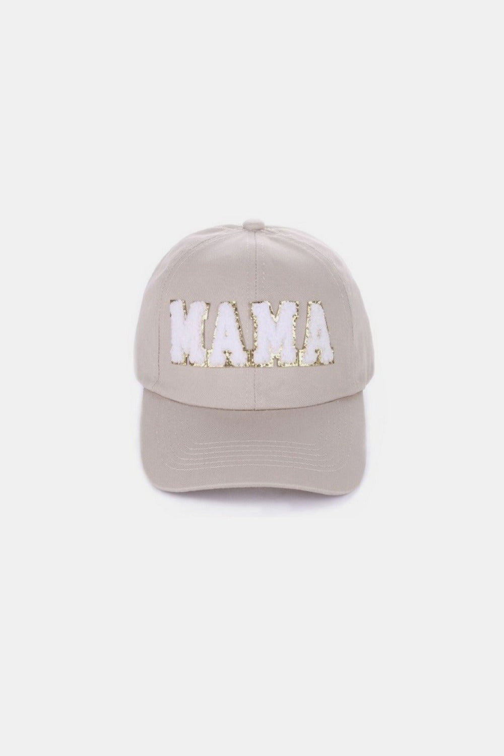 Blue Zone Planet | MAMA Chenille Patch Baseball Cap-HATS-[Adult]-[Female]-Ash Mocha-One Size-2022 Online Blue Zone Planet