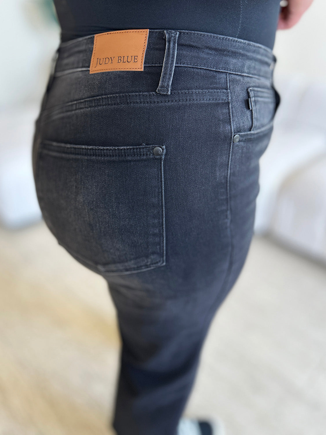 Judy Blue Full Size High Waist Button Fly Jeans-BOTTOMS SIZES SMALL MEDIUM LARGE-[Adult]-[Female]-2022 Online Blue Zone Planet