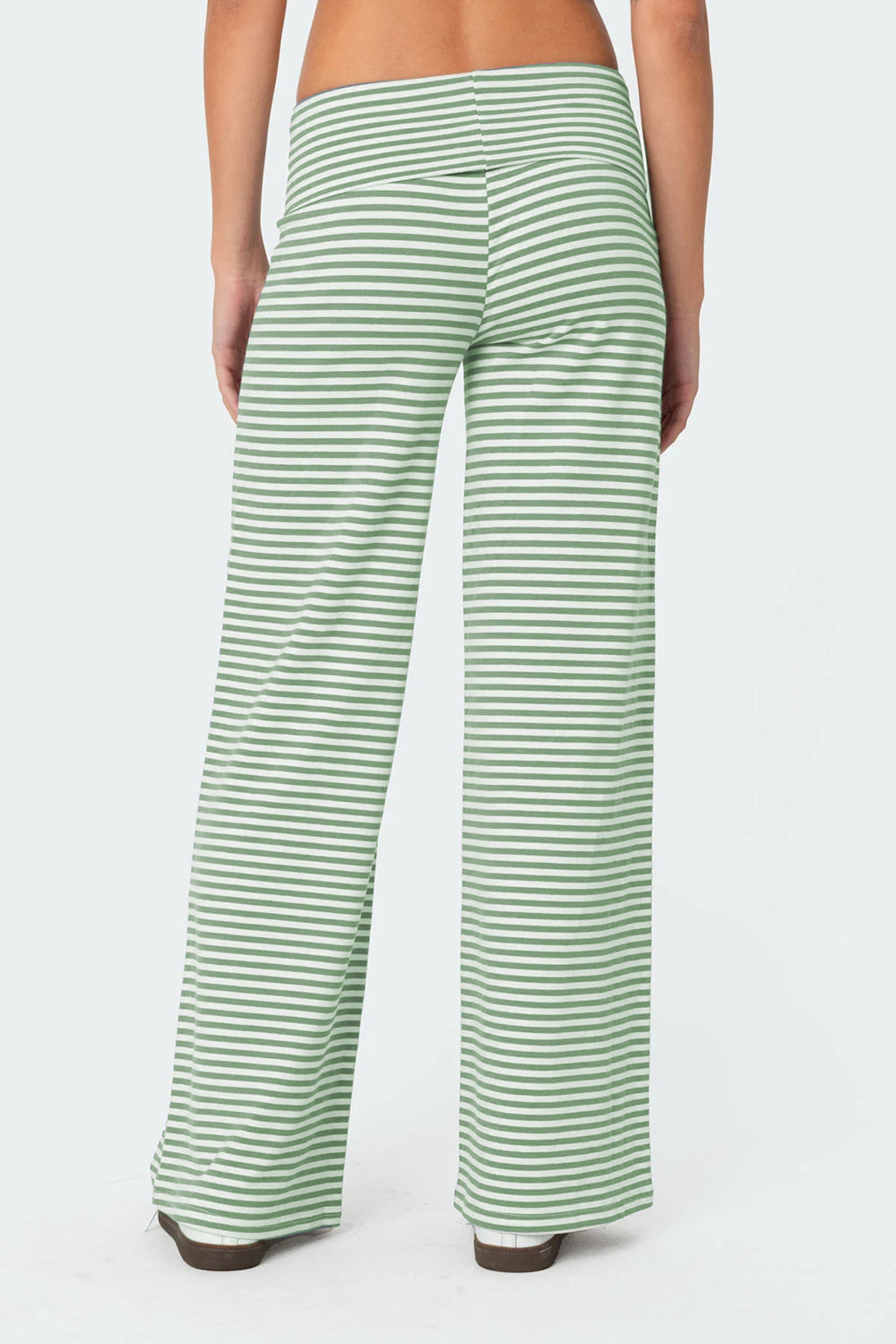 Striped Wide Leg Pants-BOTTOMS-[Adult]-[Female]-2022 Online Blue Zone Planet