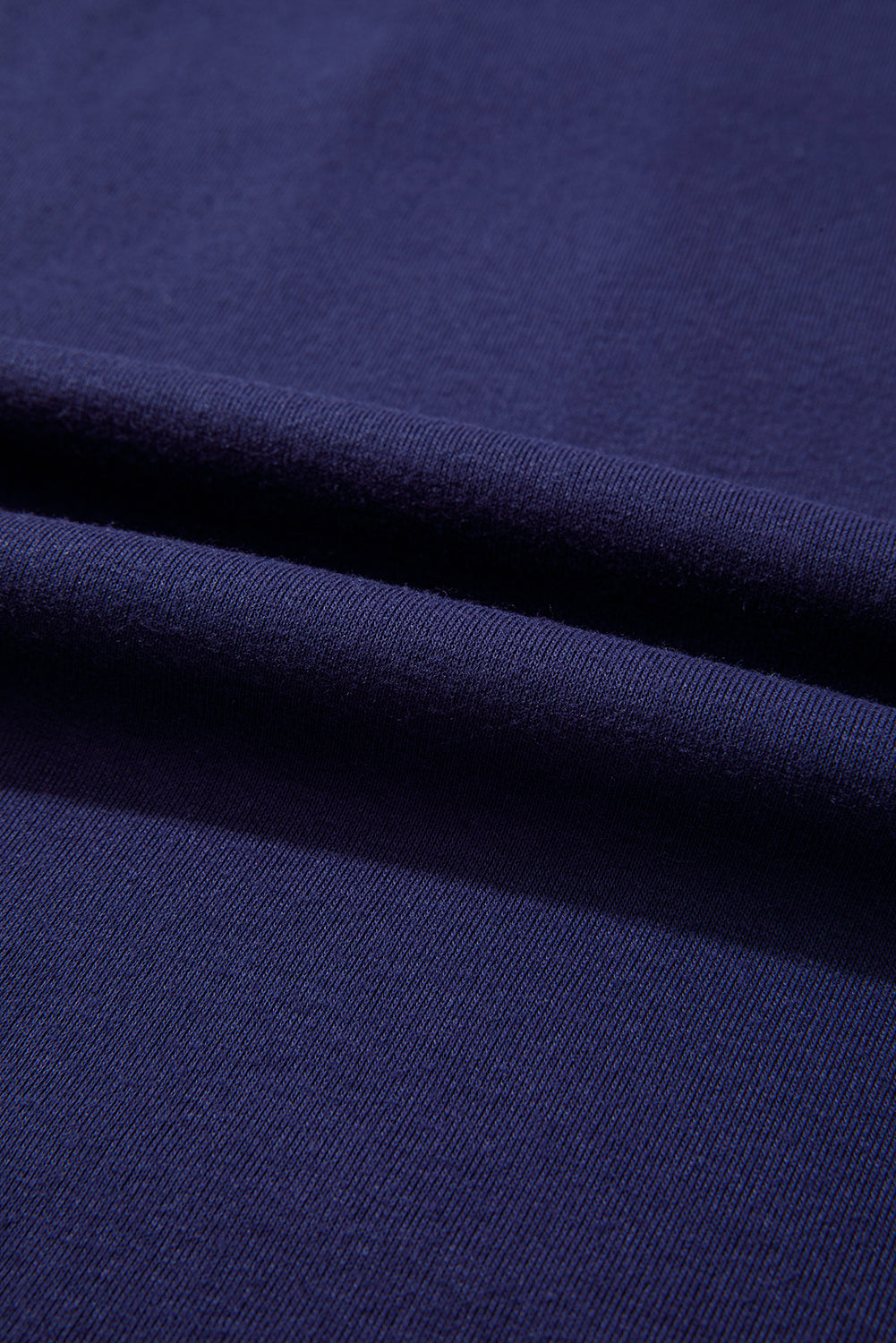 Navy Blue Solid Color Seam Detail Raglan Long Sleeve Top-Tops/Long Sleeve Tops-[Adult]-[Female]-2022 Online Blue Zone Planet