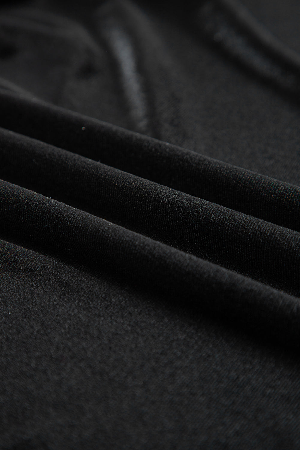 Black Front Tie Velvet Bubble Sleeve Mini Dress-TOPS / DRESSES-[Adult]-[Female]-2022 Online Blue Zone Planet