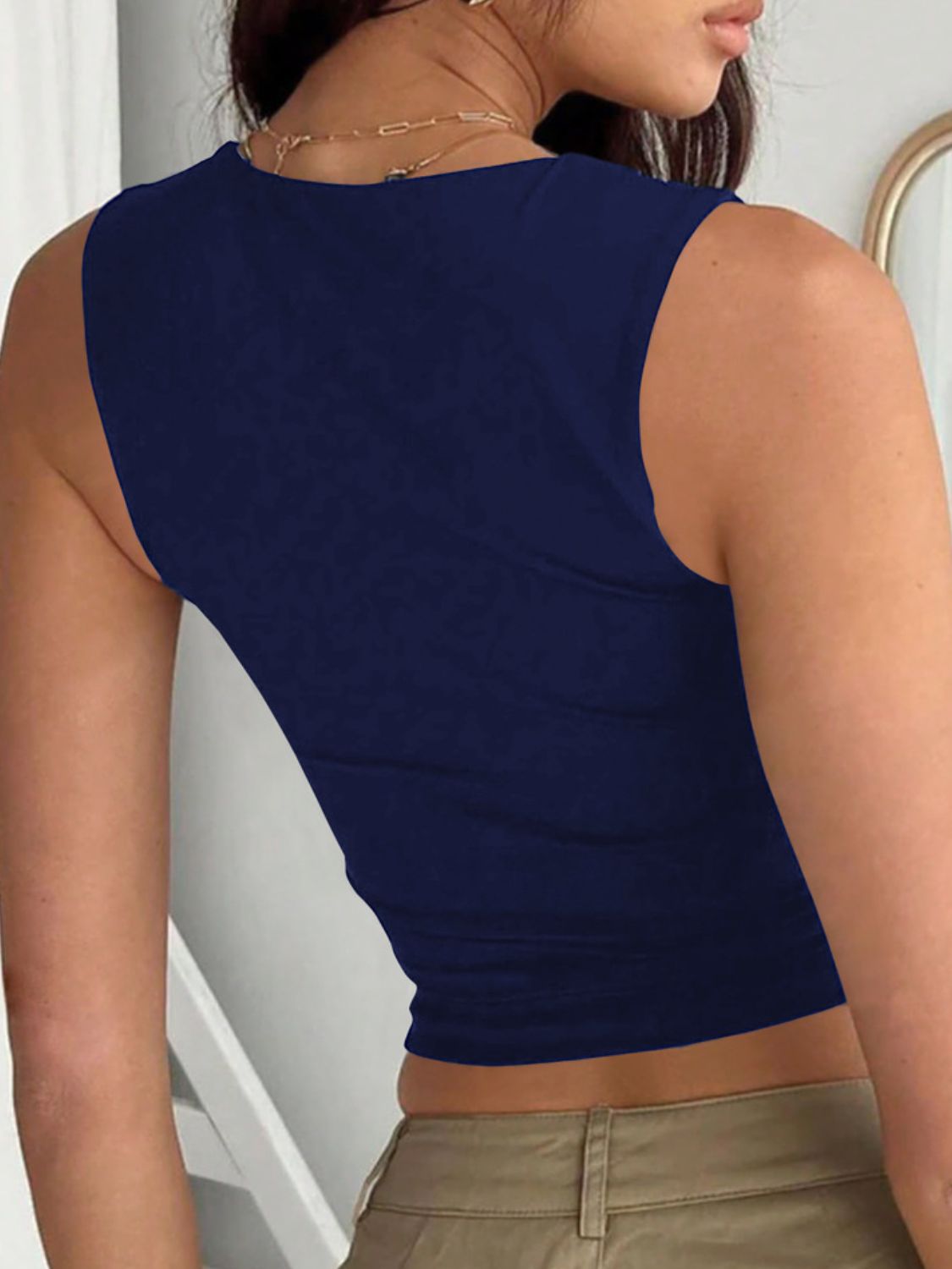 Devine Square Neck Wide Strap Tank-TOPS / DRESSES-[Adult]-[Female]-2022 Online Blue Zone Planet