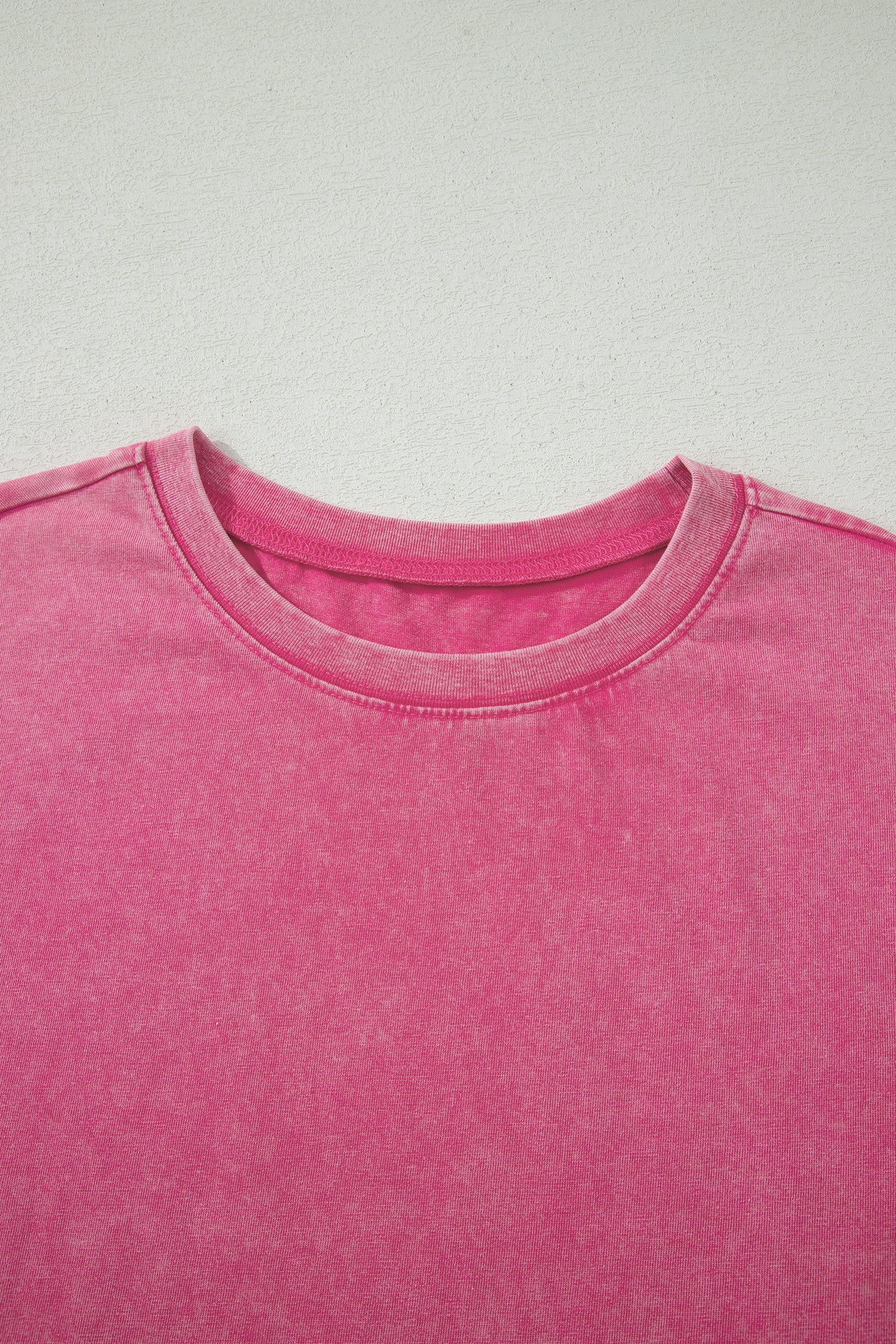 Rose Red Mineral Washed Oversized Tee-Tops/Tops & Tees-[Adult]-[Female]-2022 Online Blue Zone Planet