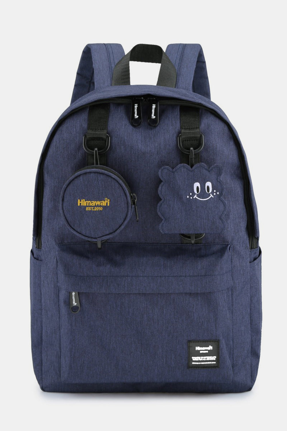 Himawari Waterproof Canvas Backpack Bag with Removable Coin Purse-BACKPACKS-[Adult]-[Female]-Navy-One Size-2022 Online Blue Zone Planet