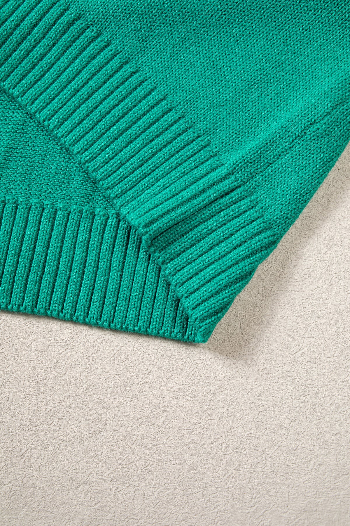 Bright Green Merry Print Ribbed Trim Round Neck Loose Fit Sweater-Sweaters & Cardigans/Sweaters-[Adult]-[Female]-2022 Online Blue Zone Planet