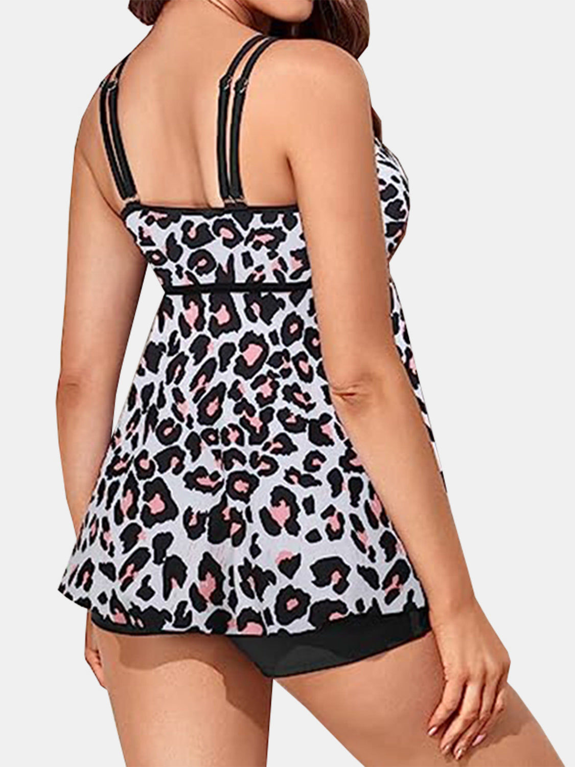 Blue Zone Planet | Printed Scoop Neck Two-Piece Swim Set-TOPS / DRESSES-[Adult]-[Female]-2022 Online Blue Zone Planet