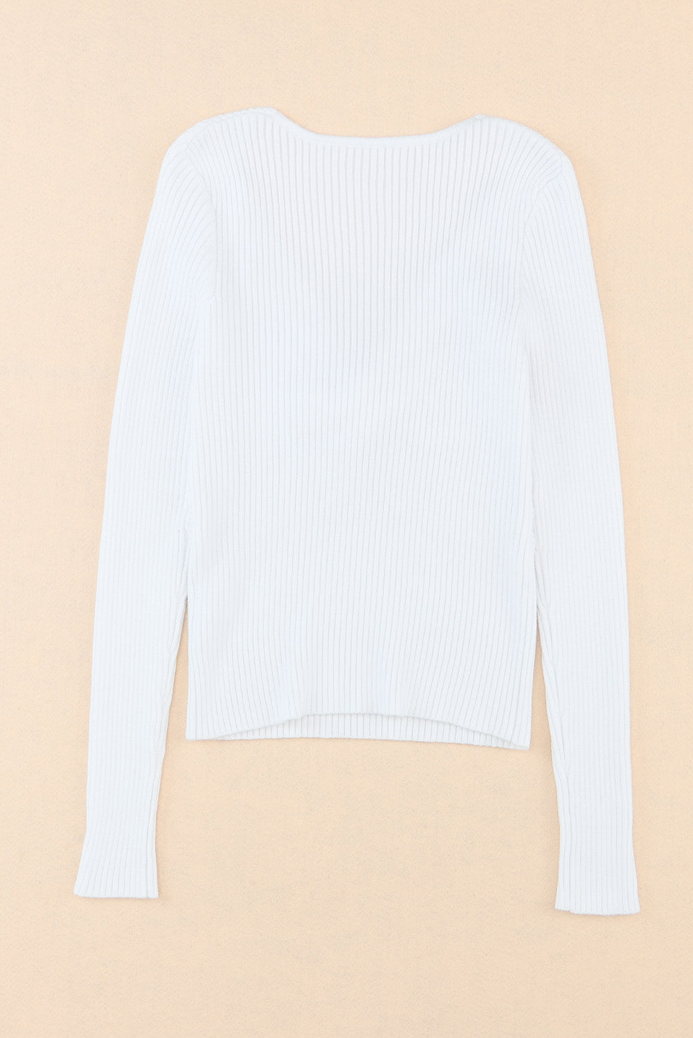 Crisscross V Neck Long Sleeve Knit Top-TOPS / DRESSES-[Adult]-[Female]-2022 Online Blue Zone Planet
