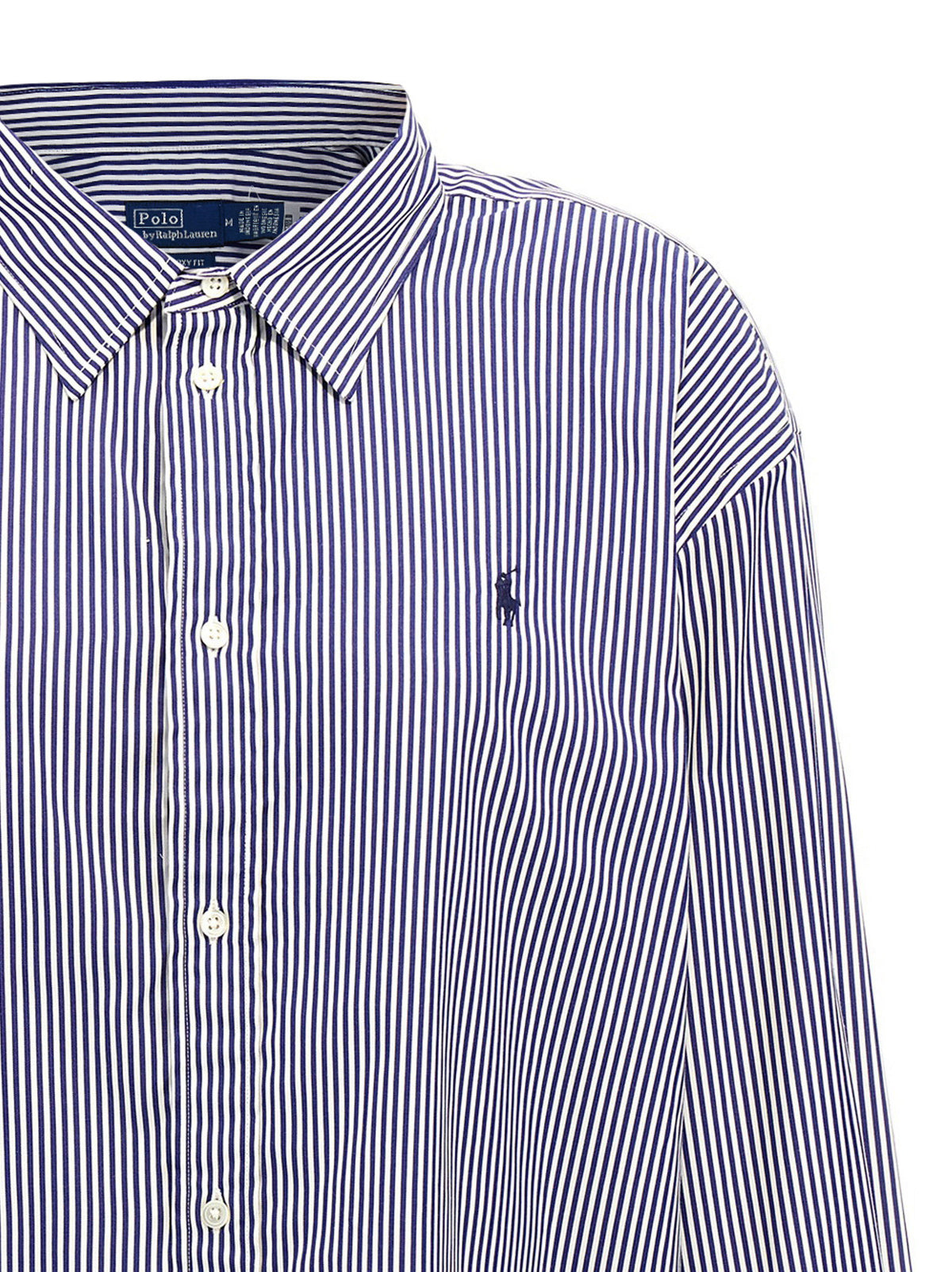 Polo Ralph Lauren Striped And Logo Shirt-Shirts-[Adult]-[Female]-2022 Online Blue Zone Planet