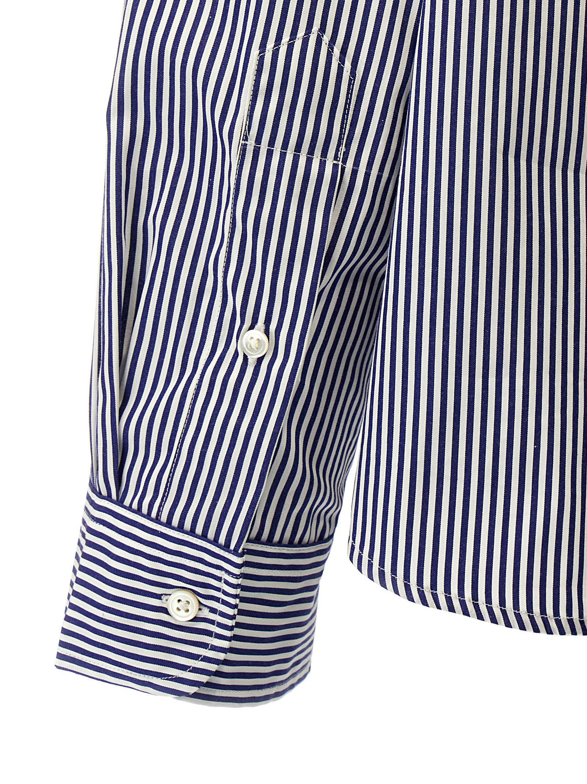 Polo Ralph Lauren Striped And Logo Shirt-Shirts-[Adult]-[Female]-2022 Online Blue Zone Planet