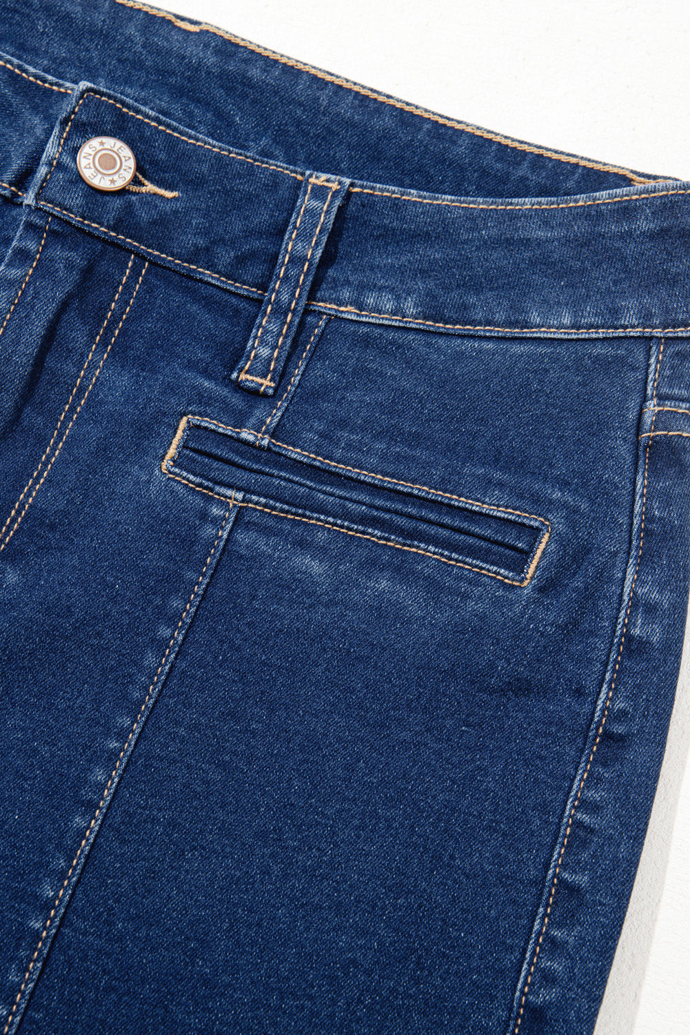 Sail Blue Center Seam Deep Wash Straight Jeans-Bottoms/Jeans-[Adult]-[Female]-2022 Online Blue Zone Planet