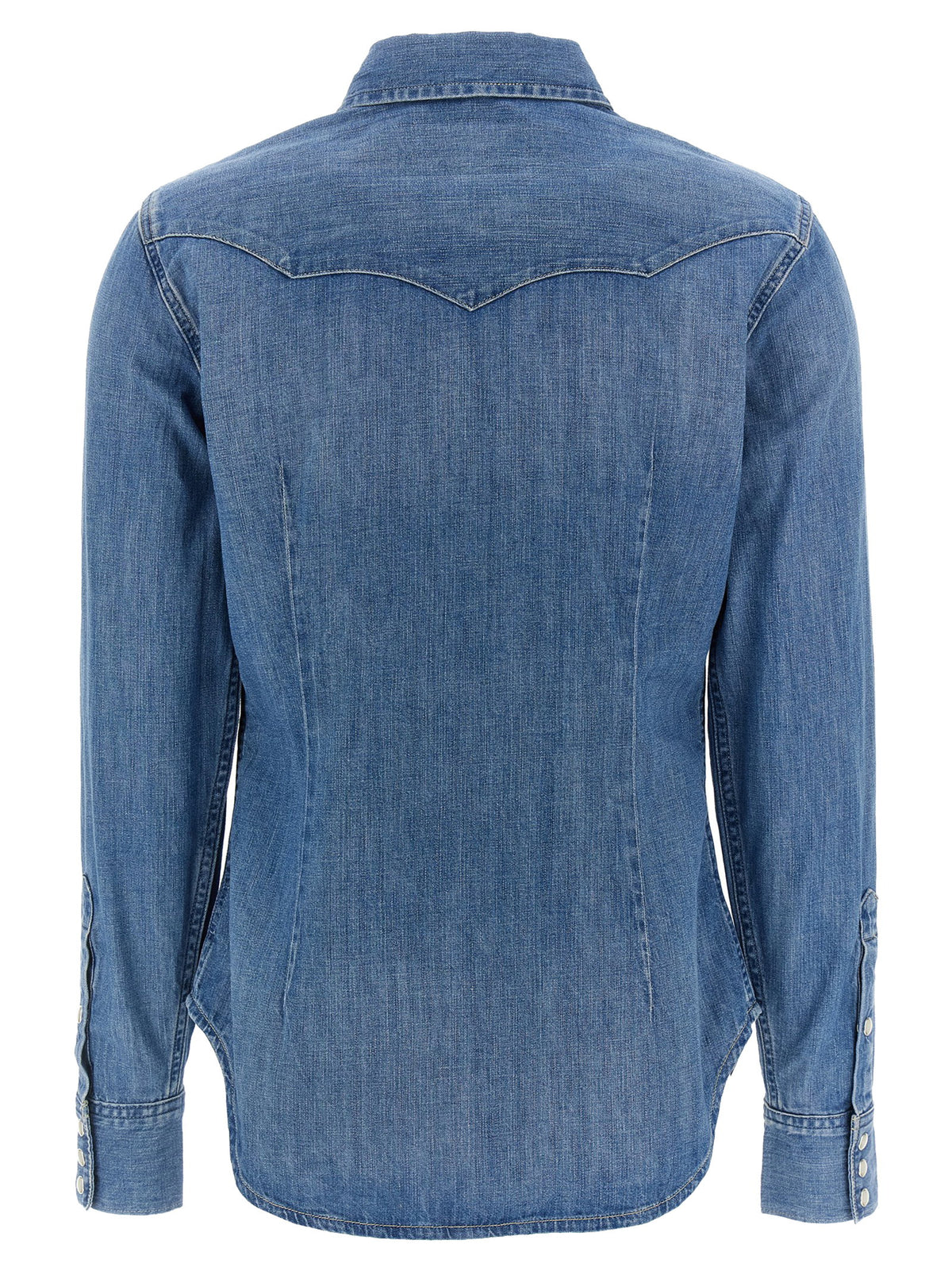Polo Ralph Lauren Denim Shirt-Shirts-[Adult]-[Female]-2022 Online Blue Zone Planet