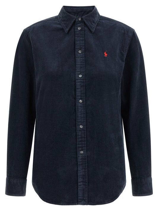 Polo Ralph Lauren Corduroy Shirt-Shirts-[Adult]-[Female]-2022 Online Blue Zone Planet