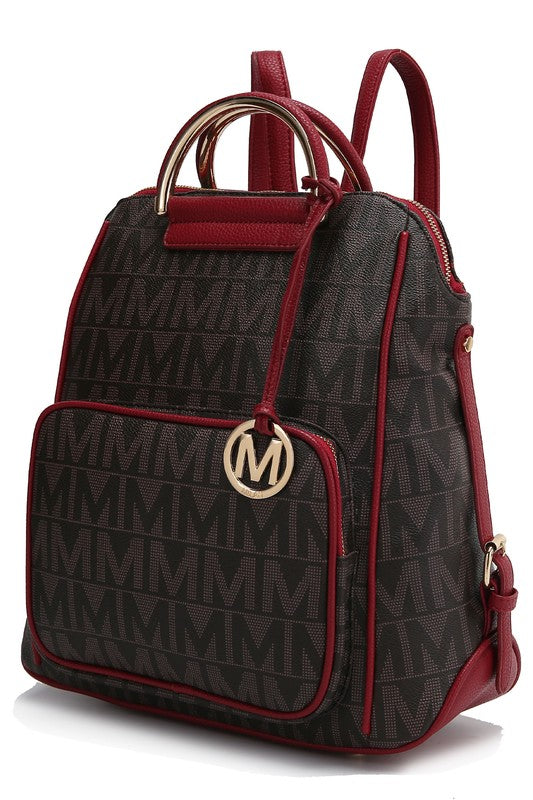 MKF Collection Cora Milan Backpack by Mia K-Backpacks-[Adult]-[Female]-Red-One Size-2022 Online Blue Zone Planet