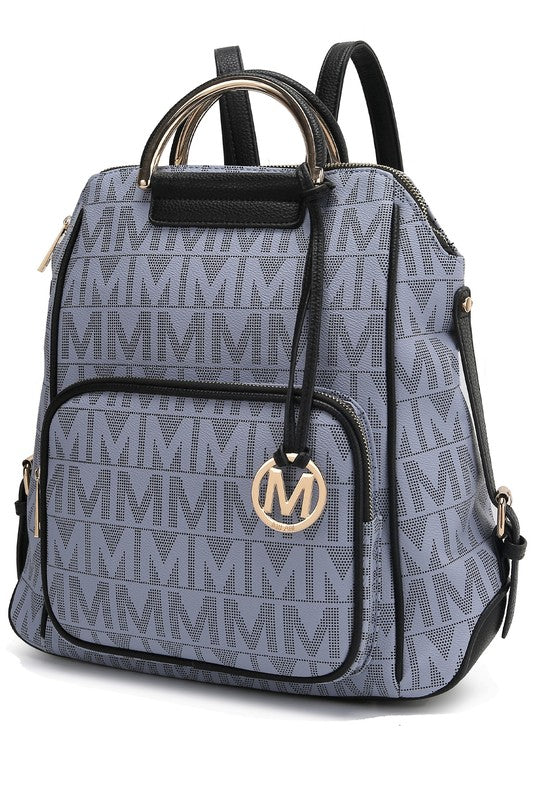 MKF Collection Cora Milan Backpack by Mia K-Backpacks-[Adult]-[Female]-Grey-One Size-2022 Online Blue Zone Planet