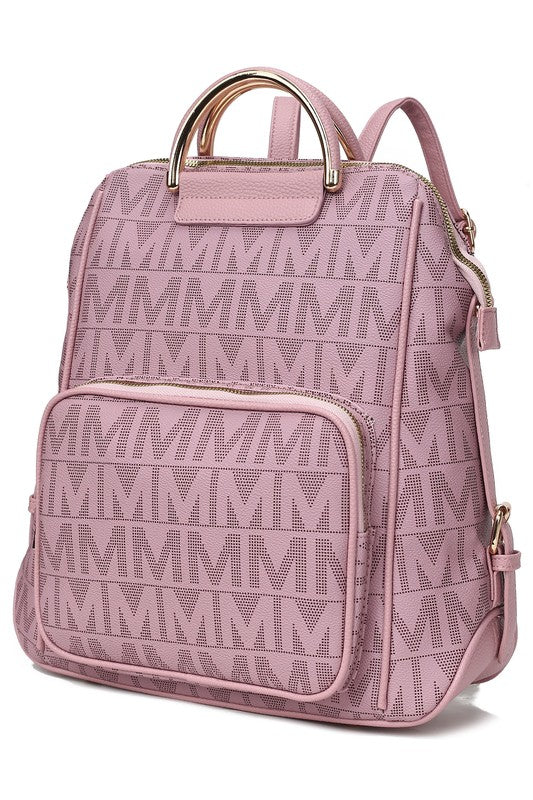 MKF Collection Cora Milan Backpack by Mia K-Backpacks-[Adult]-[Female]-Dusty Rose-One Size-2022 Online Blue Zone Planet