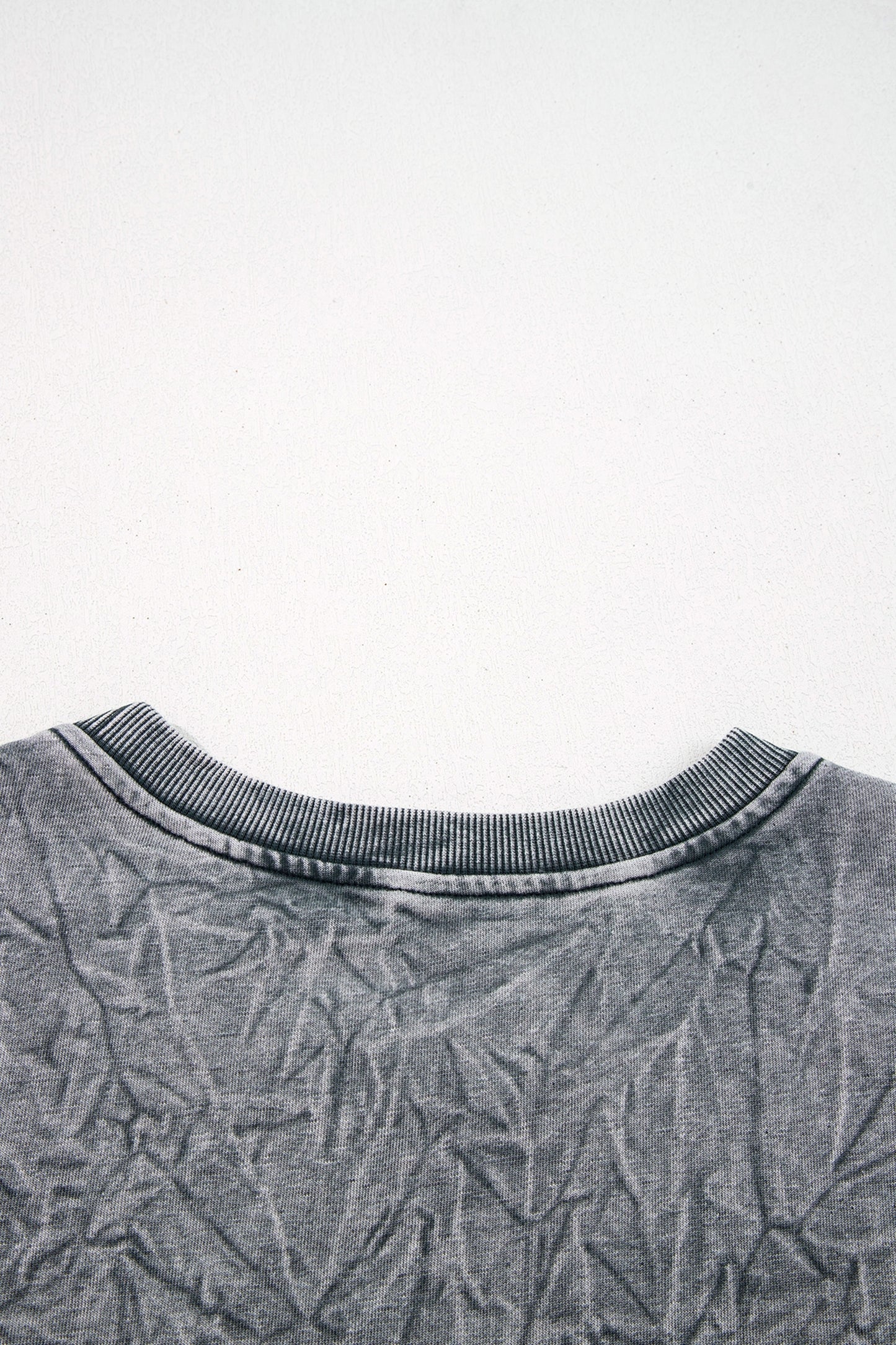 High-Rise Saved By Grace Letter Embroidery Mineral Wash Loose Sweatshirt-Tops/Sweatshirts & Hoodies-[Adult]-[Female]-2022 Online Blue Zone Planet
