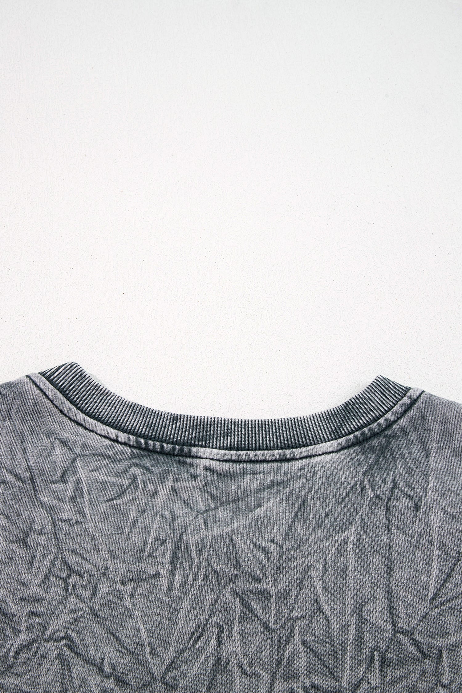 High-Rise Saved By Grace Letter Embroidery Mineral Wash Loose Sweatshirt-Tops/Sweatshirts & Hoodies-[Adult]-[Female]-2022 Online Blue Zone Planet