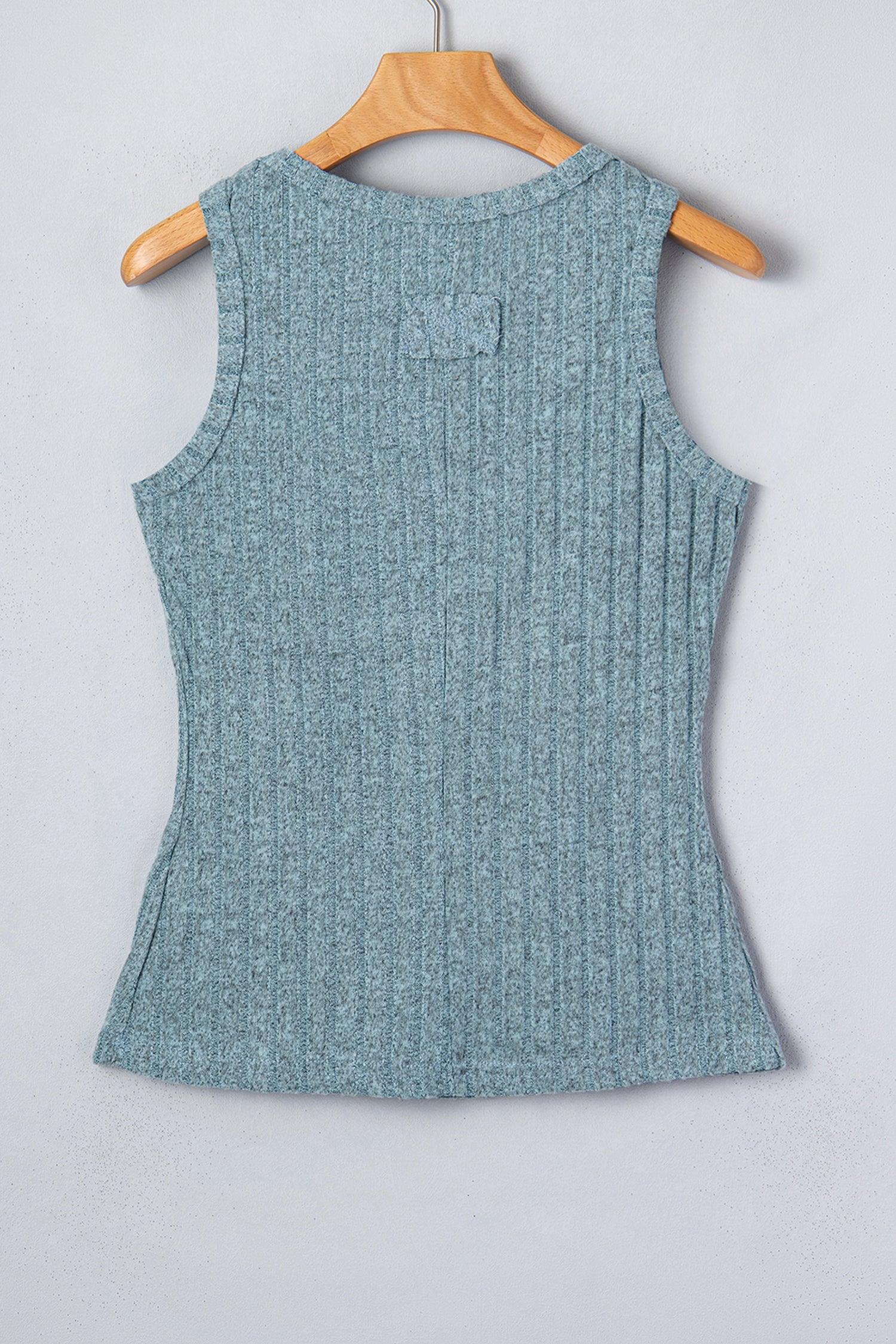 Bonbon Slim Ribbed Mineral Wash Tank Top-Tops/Tank Tops-[Adult]-[Female]-2022 Online Blue Zone Planet