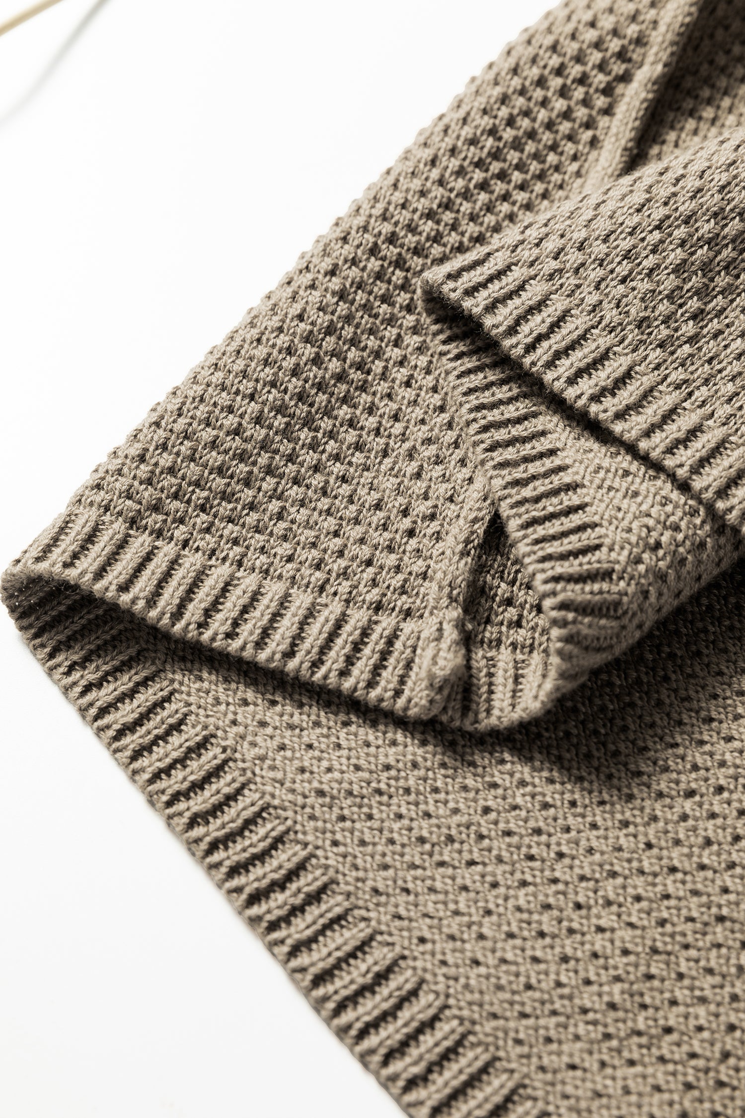 DUNE Solid Color Textured Knit Open Front Oversize Midi Sweater Cardigan-TOPS / DRESSES-[Adult]-[Female]-2022 Online Blue Zone Planet